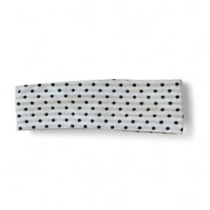 Elegant Black and White Polka Dot Headband